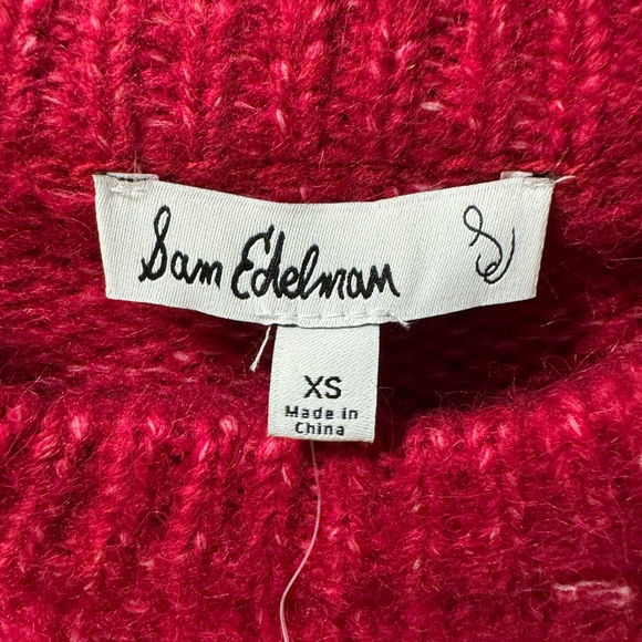 Sam Edelman Vibrant Red Crew Neck Sweater - Picture 2 of 11